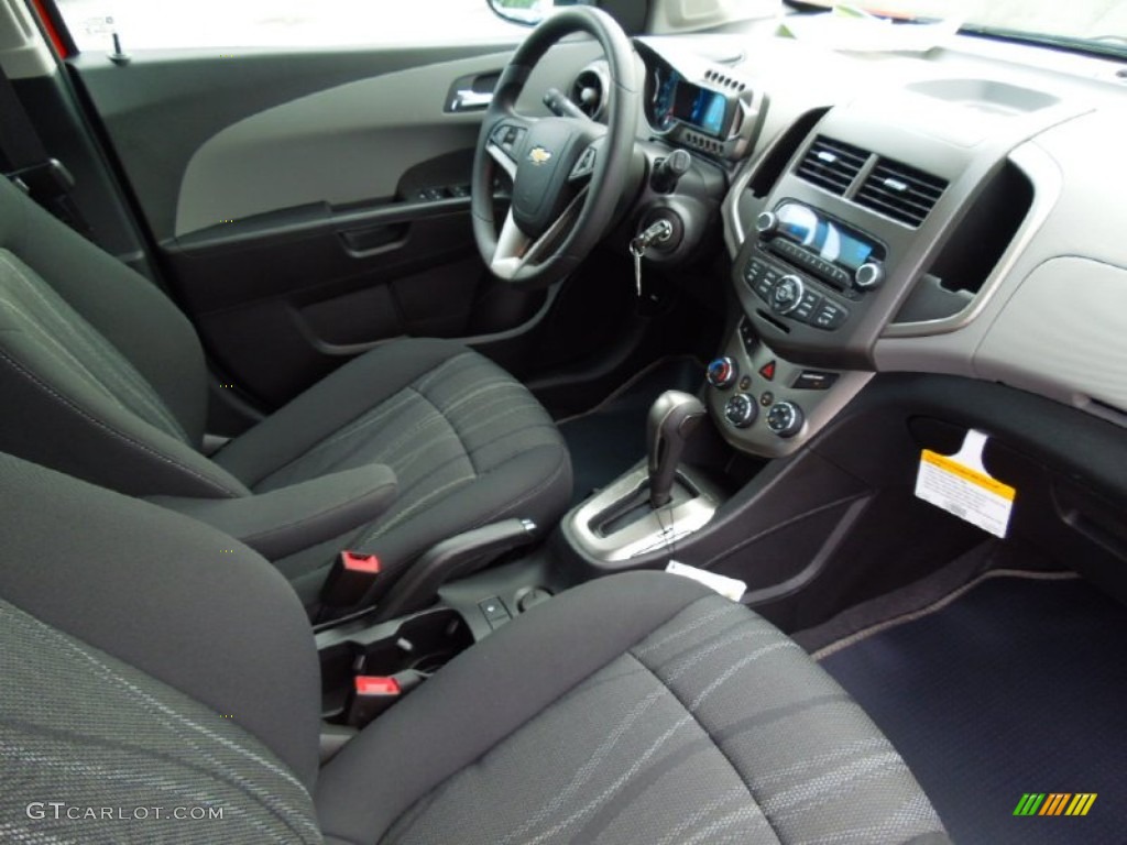 Jet Black/Dark Titanium Interior 2012 Chevrolet Sonic LT Hatch Photo #69720894