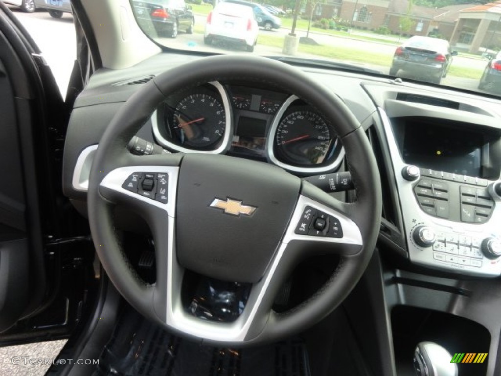 2013 Chevrolet Equinox LTZ AWD Jet Black Steering Wheel Photo #69721680