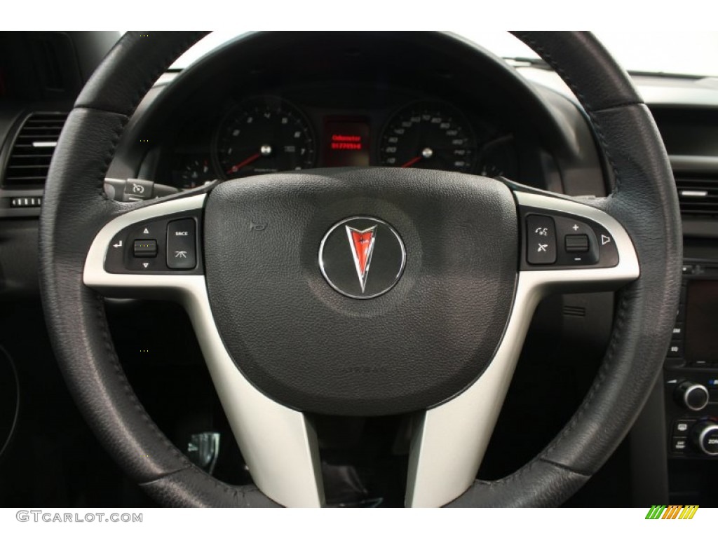 2008 Pontiac G8 GT Onyx Steering Wheel Photo #69721884