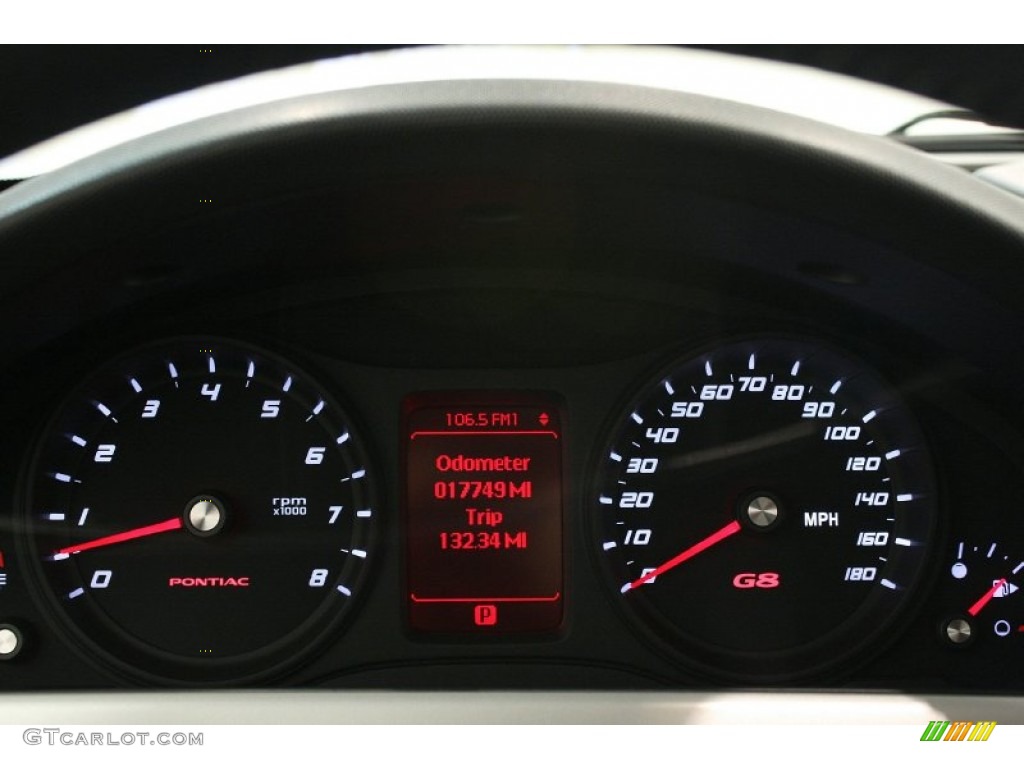 2008 Pontiac G8 GT Gauges Photo #69721887