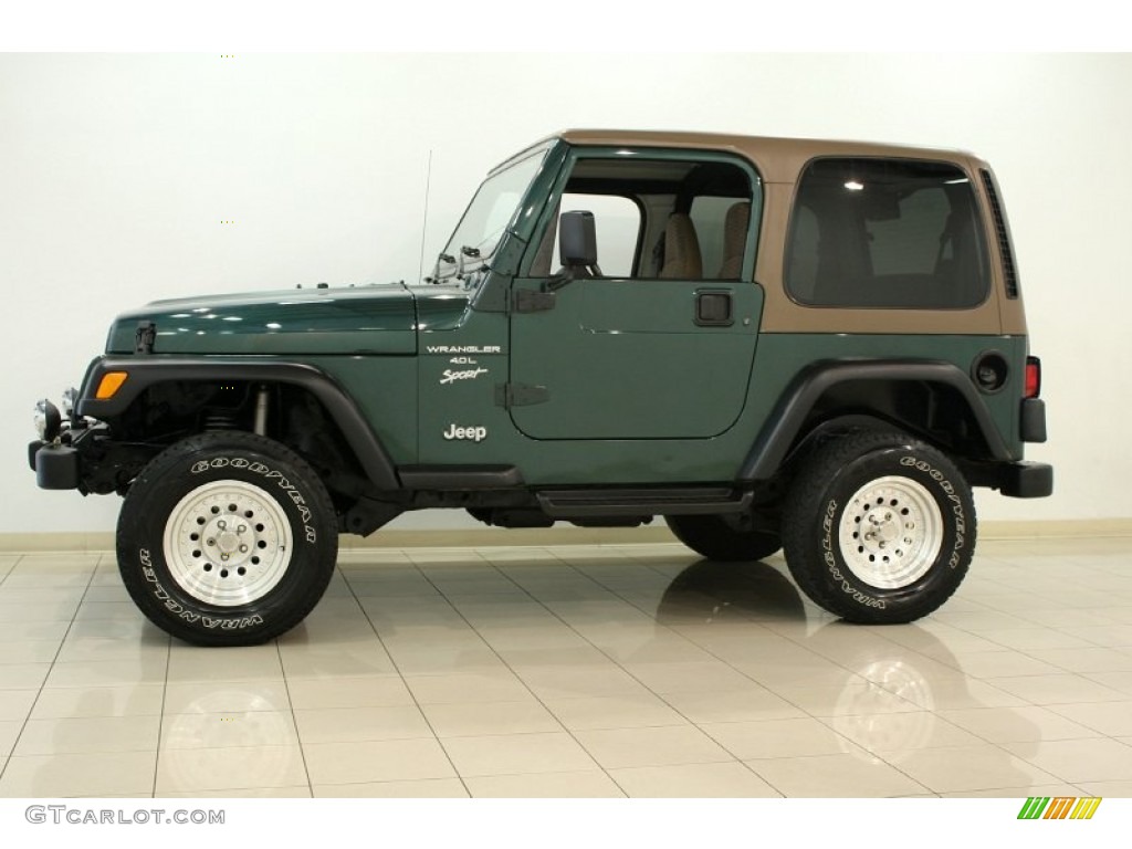 Forest Green Pearl 2000 Jeep Wrangler Sport 4x4 Exterior Photo #69722379