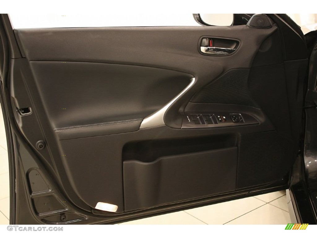 2011 Lexus IS 350 F Sport Black Door Panel Photo #69722433
