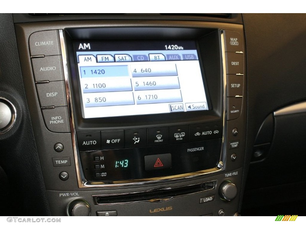 2011 Lexus IS 350 F Sport Audio System Photo #69722469