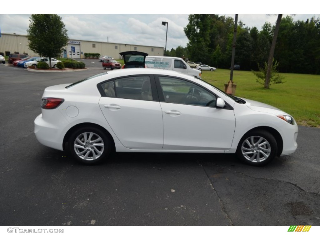 Crystal White Pearl Mica 2012 Mazda MAZDA3 i Touring 4 Door Exterior Photo #69722583