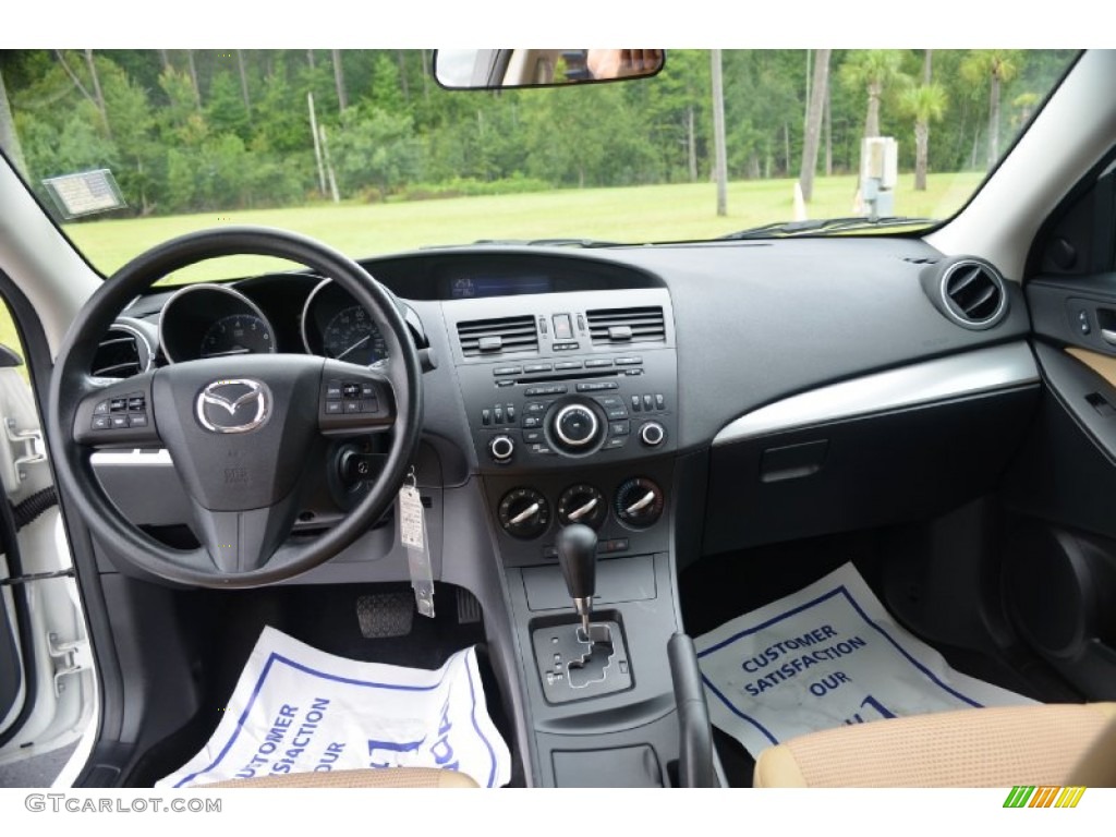 2012 Mazda MAZDA3 i Touring 4 Door Dune Beige Dashboard Photo #69722619