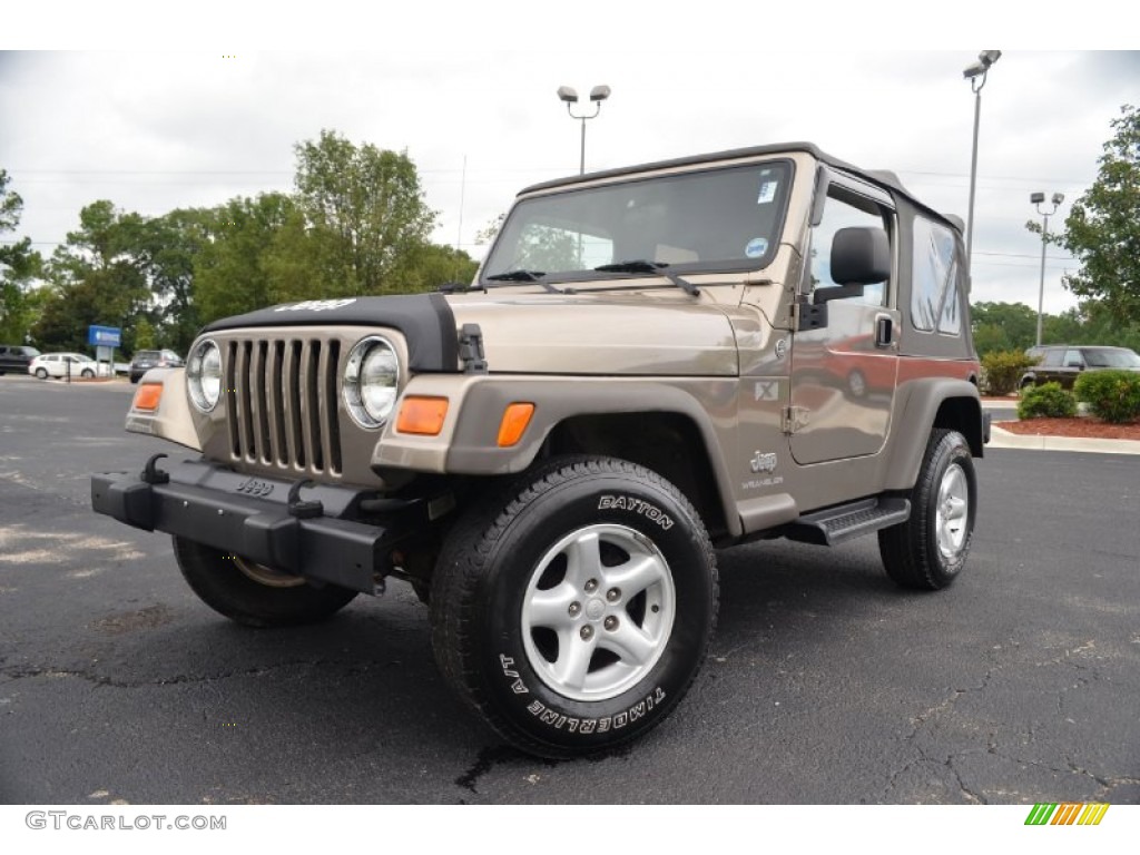 2006 Wrangler X 4x4 - Light Khaki Metallic / Khaki photo #1