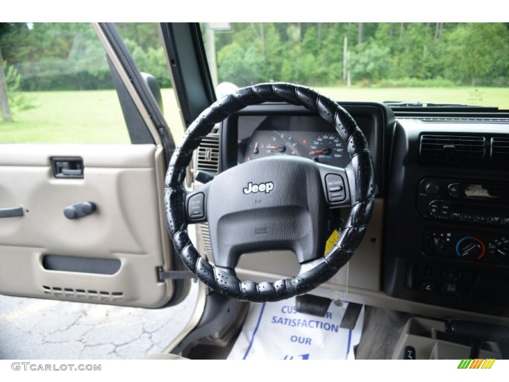 2006 Wrangler X 4x4 - Light Khaki Metallic / Khaki photo #15