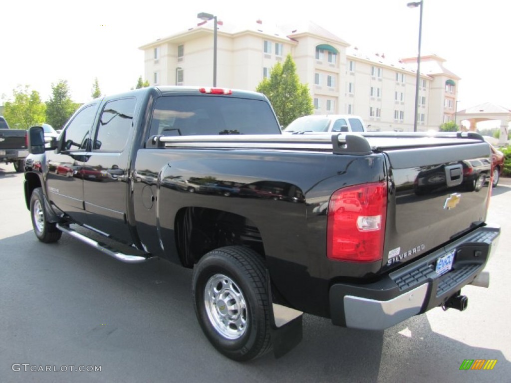 2008 Silverado 2500HD LT Crew Cab 4x4 - Black / Ebony Black photo #5