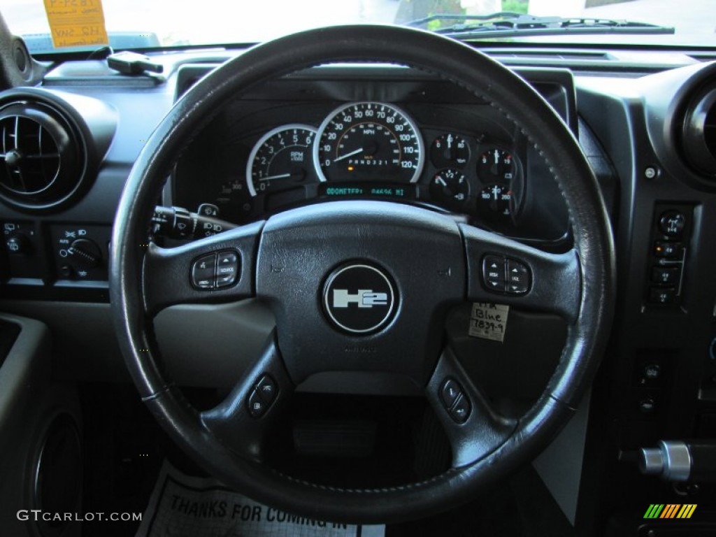 2006 Hummer H2 SUV Wheat Steering Wheel Photo #69725412