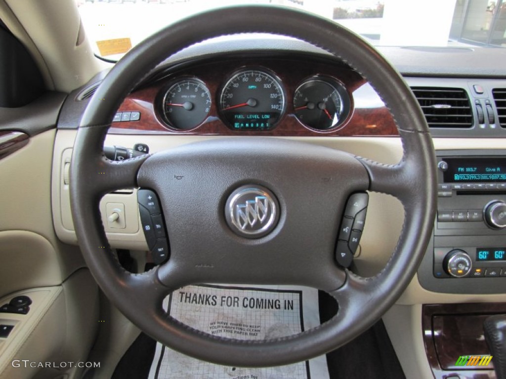 2007 Buick Lucerne CXL Cocoa/Cashmere Steering Wheel Photo #69725709