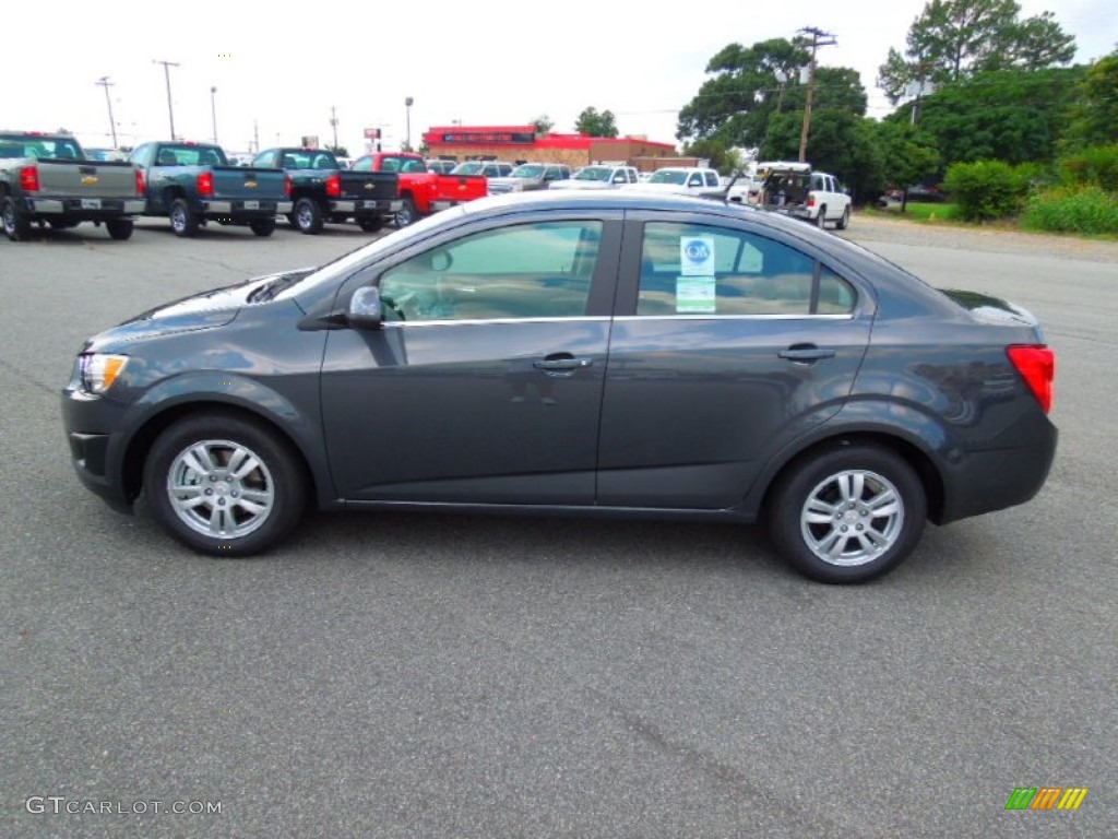 Cyber Gray Metallic 2012 Chevrolet Sonic LT Sedan Exterior Photo #69729796