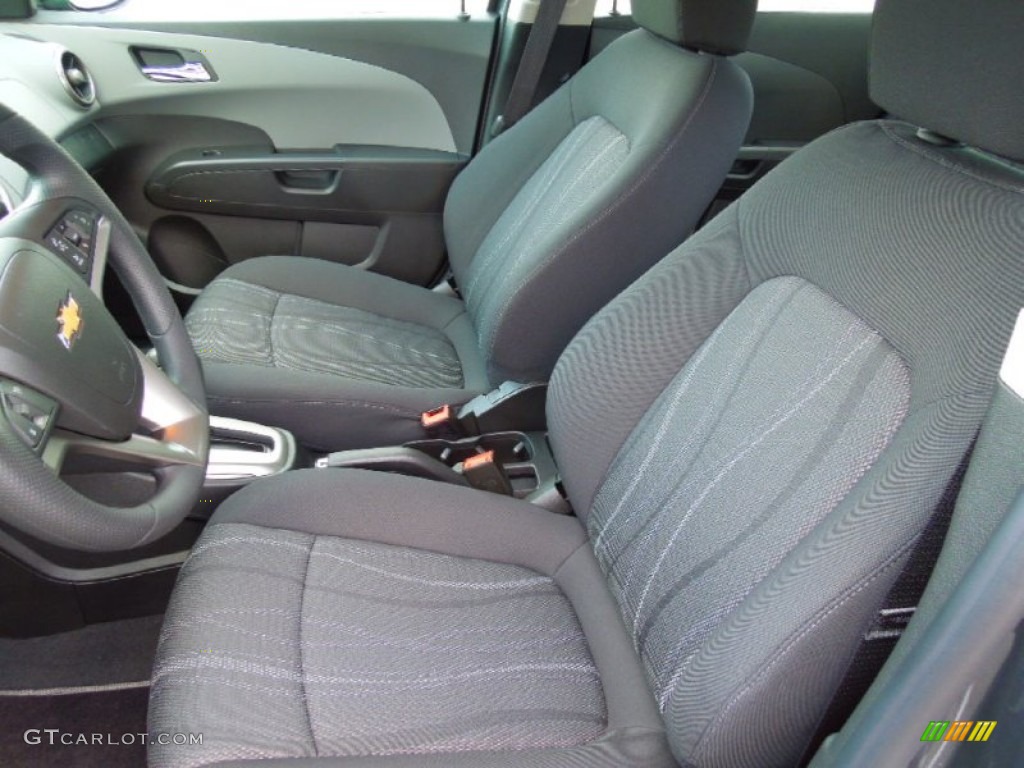 Jet Black/Dark Titanium Interior 2012 Chevrolet Sonic LT Sedan Photo #69729850