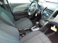 Jet Black/Dark Titanium 2012 Chevrolet Sonic LT Sedan Interior Color