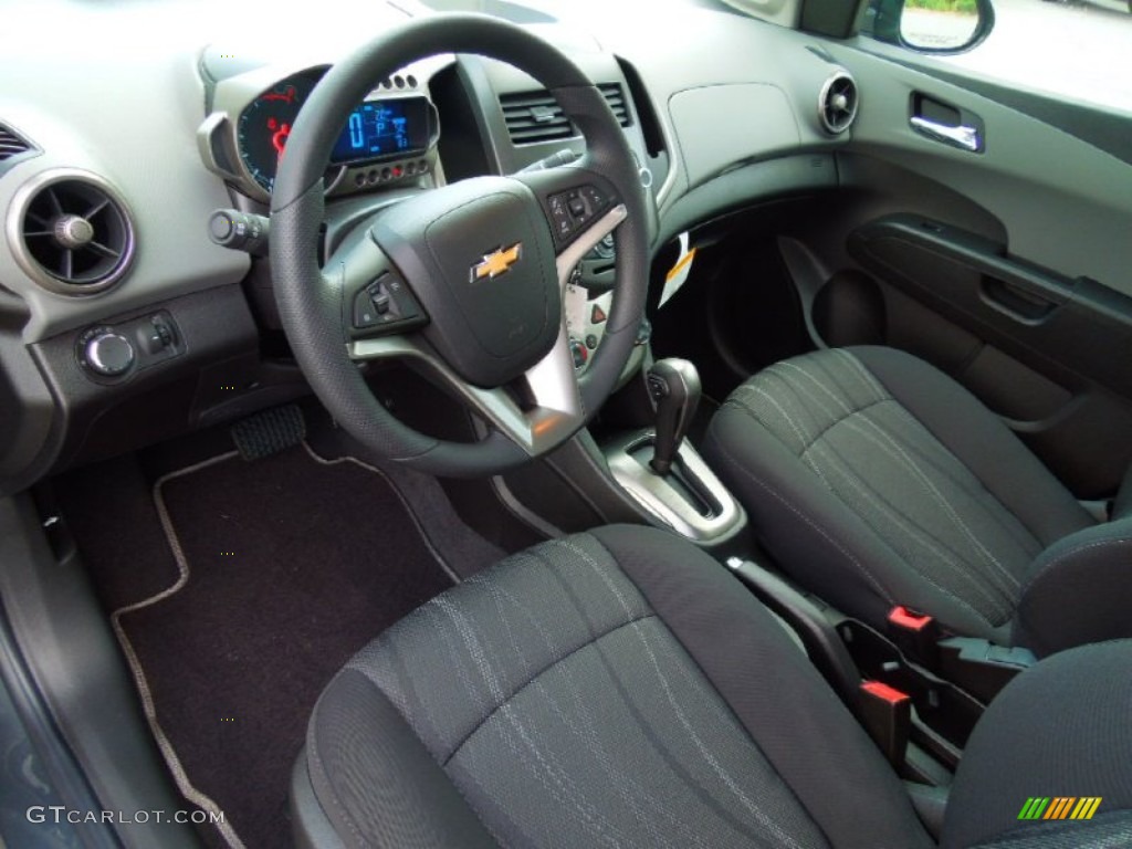 Jet Black/Dark Titanium Interior 2012 Chevrolet Sonic LT Sedan Photo #69729988