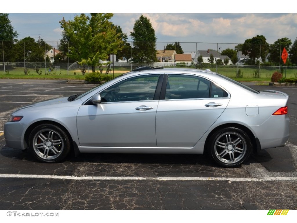 Satin Silver Metallic 2005 Acura TSX Sedan Exterior Photo #69730006