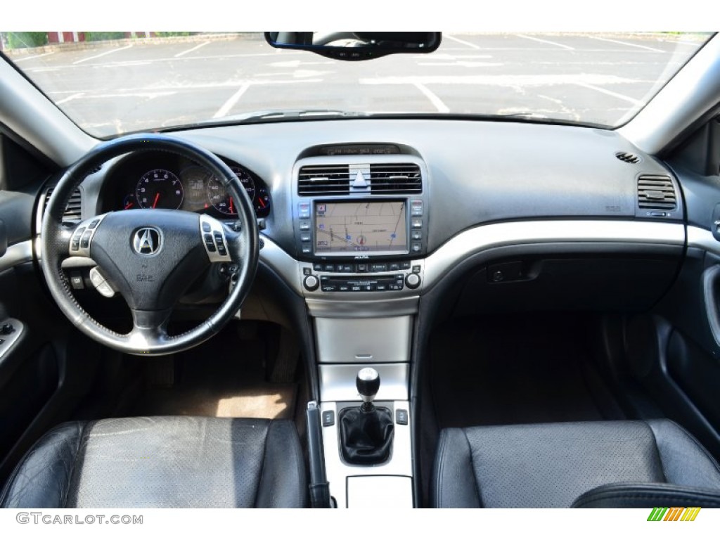 2005 Acura TSX Sedan Ebony Dashboard Photo #69730048