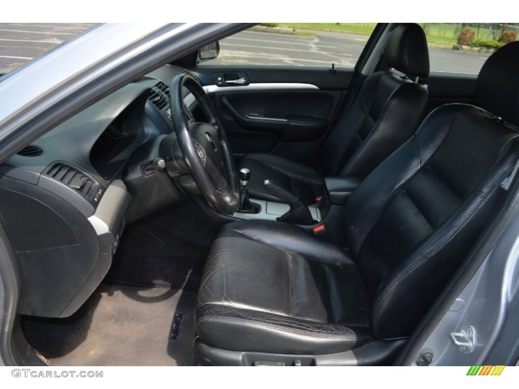 Ebony Interior 2005 Acura TSX Sedan Photo #69730057