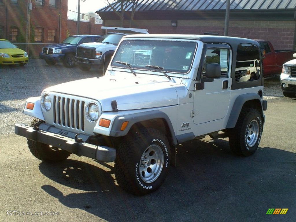 2004 Wrangler X 4x4 - Stone White / Dark Slate Gray photo #5