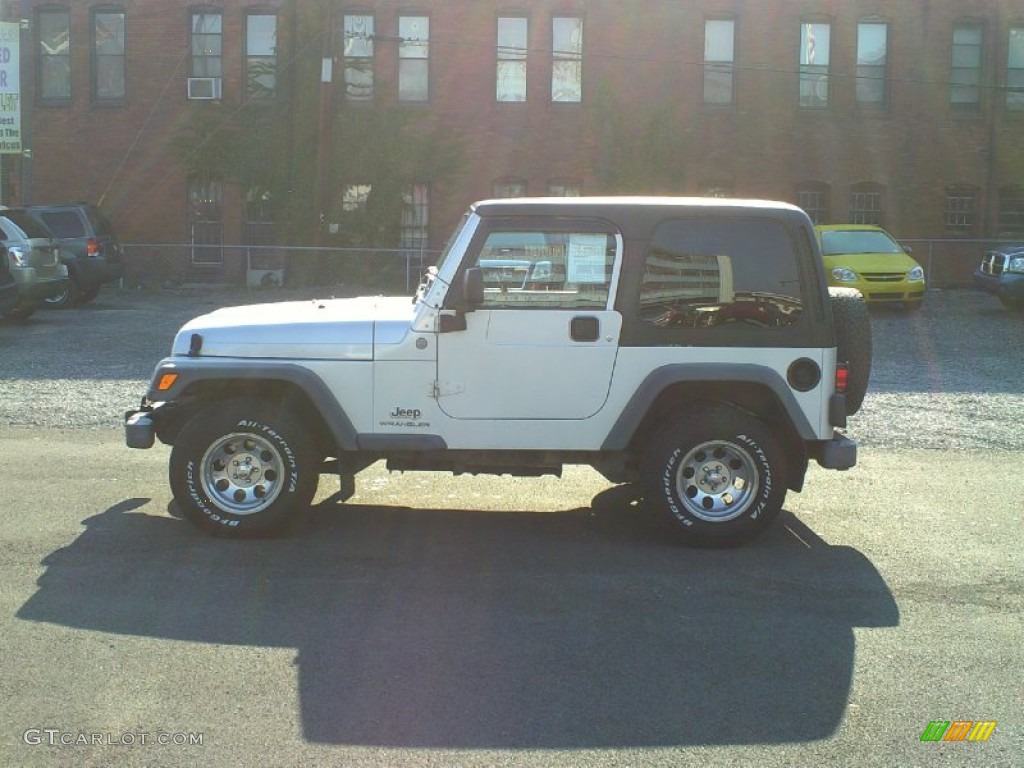 2004 Wrangler X 4x4 - Stone White / Dark Slate Gray photo #6