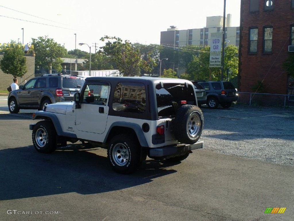 2004 Wrangler X 4x4 - Stone White / Dark Slate Gray photo #7