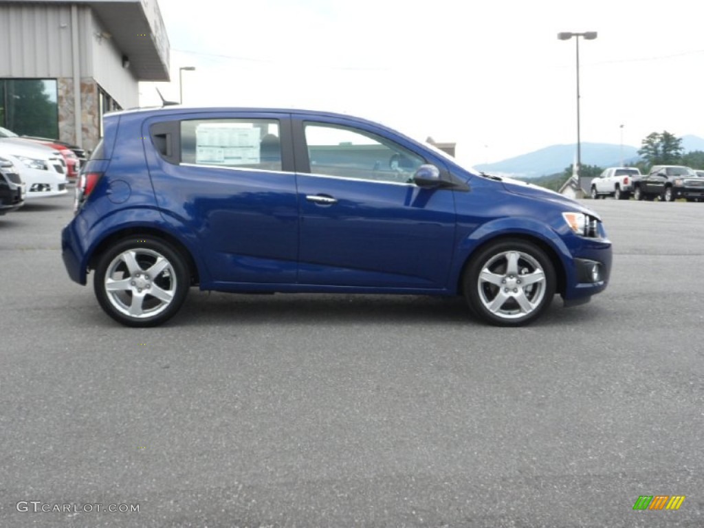 Blue Topaz Metallic 2012 Chevrolet Sonic LTZ Hatch Exterior Photo #69733687