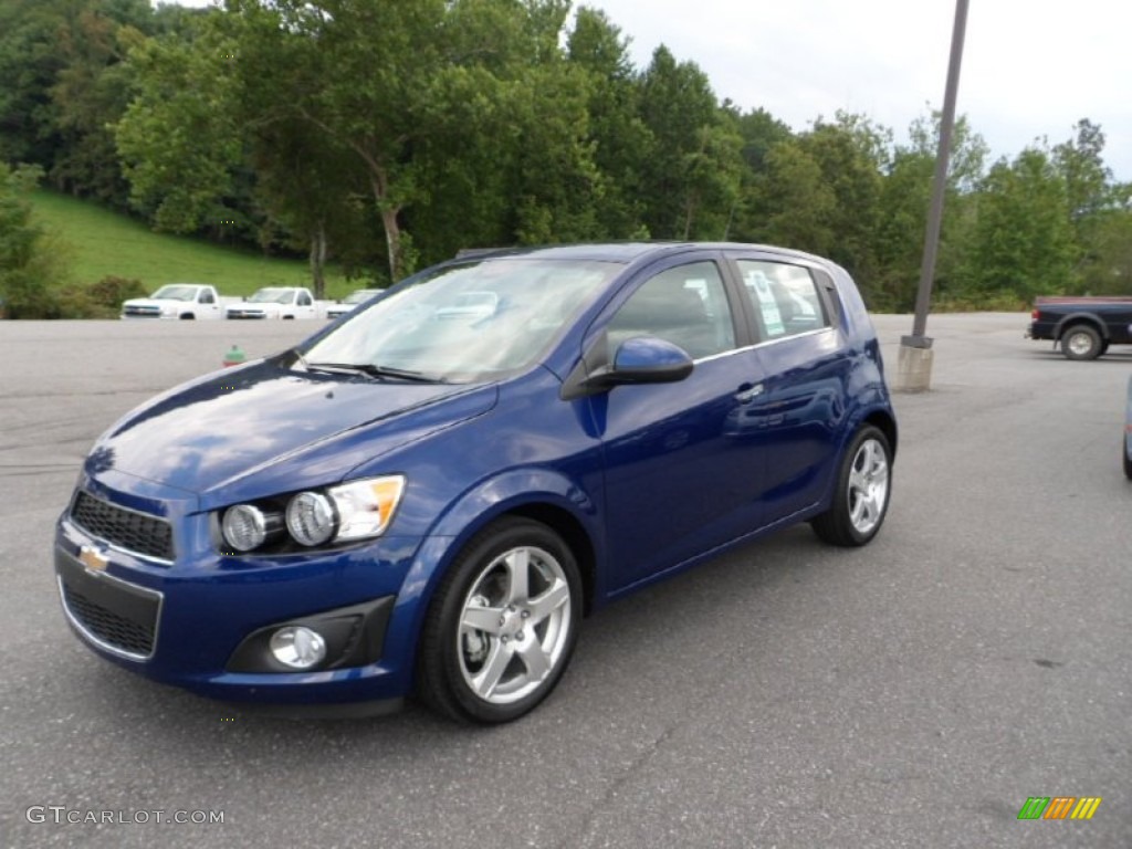Blue Topaz Metallic 2012 Chevrolet Sonic LTZ Hatch Exterior Photo #69733702