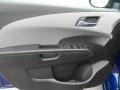 2012 Chevrolet Sonic Jet Black/Dark Titanium Interior Door Panel Photo