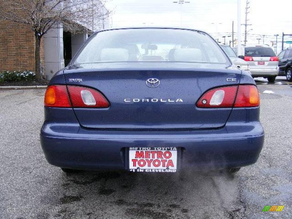 1999 Corolla CE - Twilight Blue Pearl / Light Charcoal photo #4