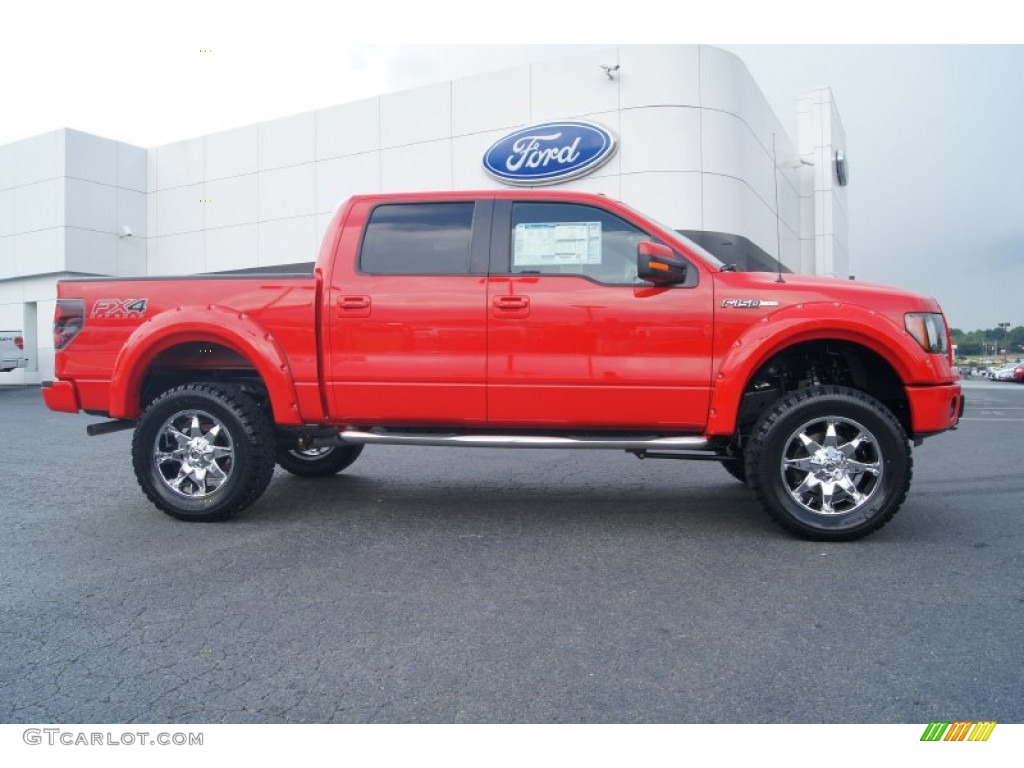 Race Red 2012 Ford F150 FX4 SuperCrew 4x4 Exterior Photo #69735160