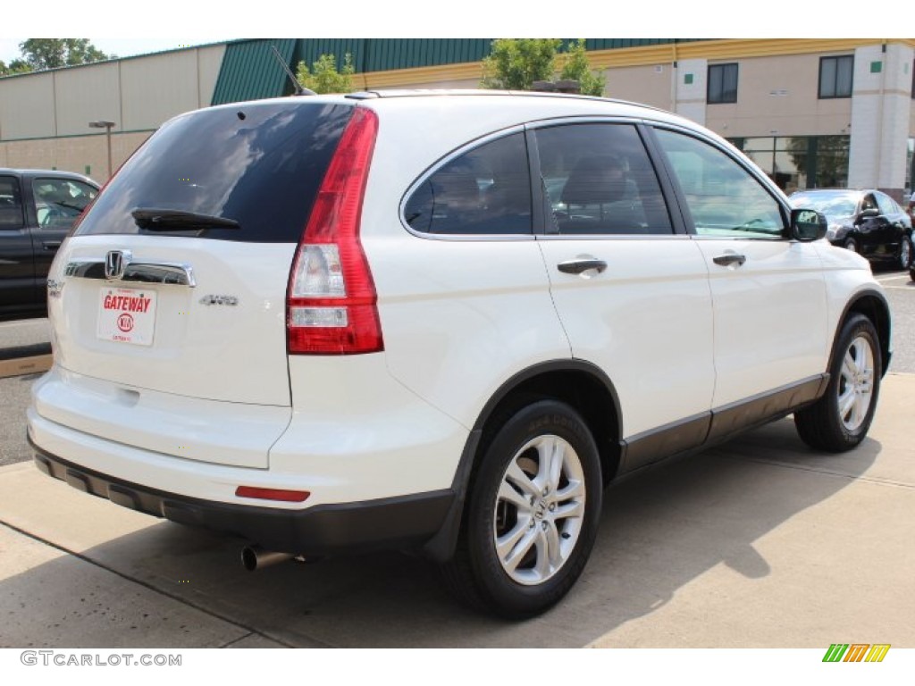 2010 CR-V EX AWD - Taffeta White / Gray photo #5