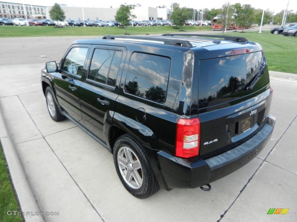 2007 Patriot Sport 4x4 - Black Clearcoat / Pastel Slate Gray photo #5