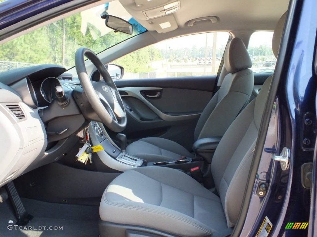 Gray Interior 2011 Hyundai Elantra GLS Photo #69736996