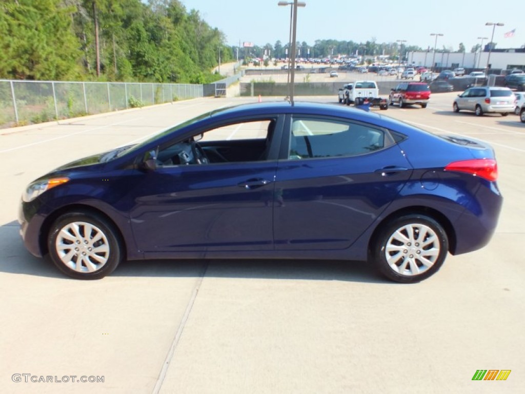 Indigo Blue Pearl 2011 Hyundai Elantra GLS Exterior Photo #69737044