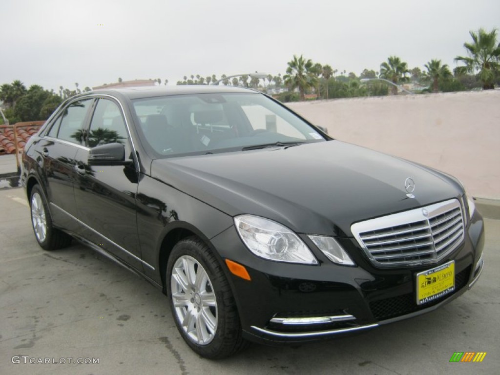 2013 E 350 Sedan - Black / Black photo #1