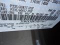 TK: Mineral Gray Metallic 2013 Ford Flex SE Color Code