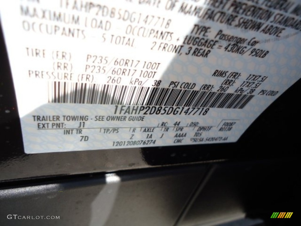 2013 Taurus Color Code J1 for Kodiak Brown Metallic Photo #69739006