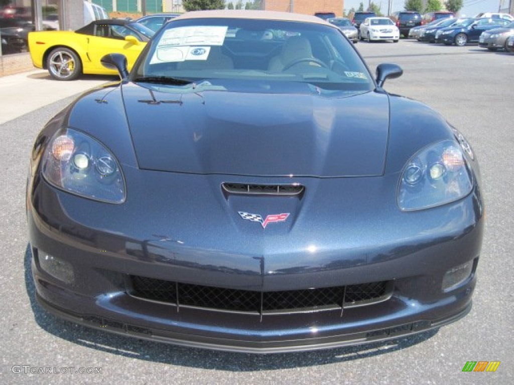 2013 Corvette 427 Convertible Collector Edition - Night Race Blue Metallic / Cashmere photo #3