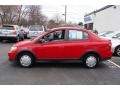 2000 Absolutely Red Toyota ECHO Sedan  photo #3