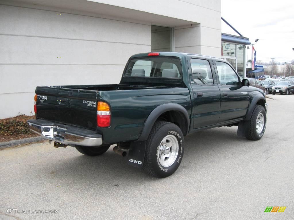 2002 Tacoma V6 Double Cab 4x4 - Imperial Jade Green Mica / Charcoal photo #6