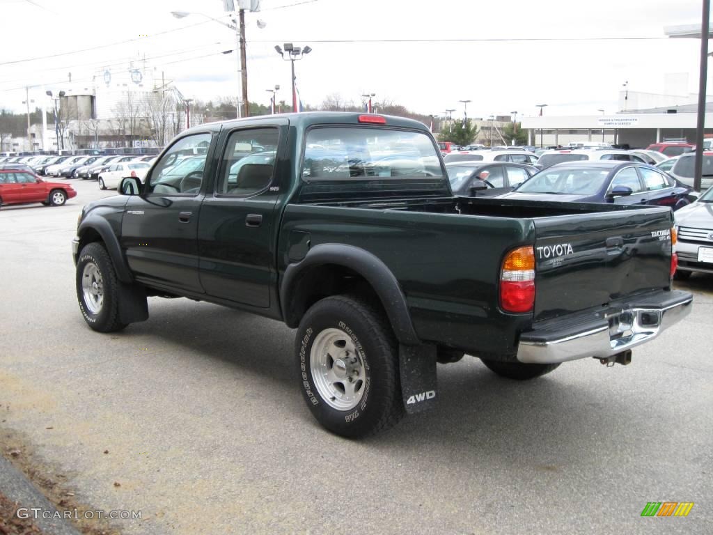 2002 Tacoma V6 Double Cab 4x4 - Imperial Jade Green Mica / Charcoal photo #8