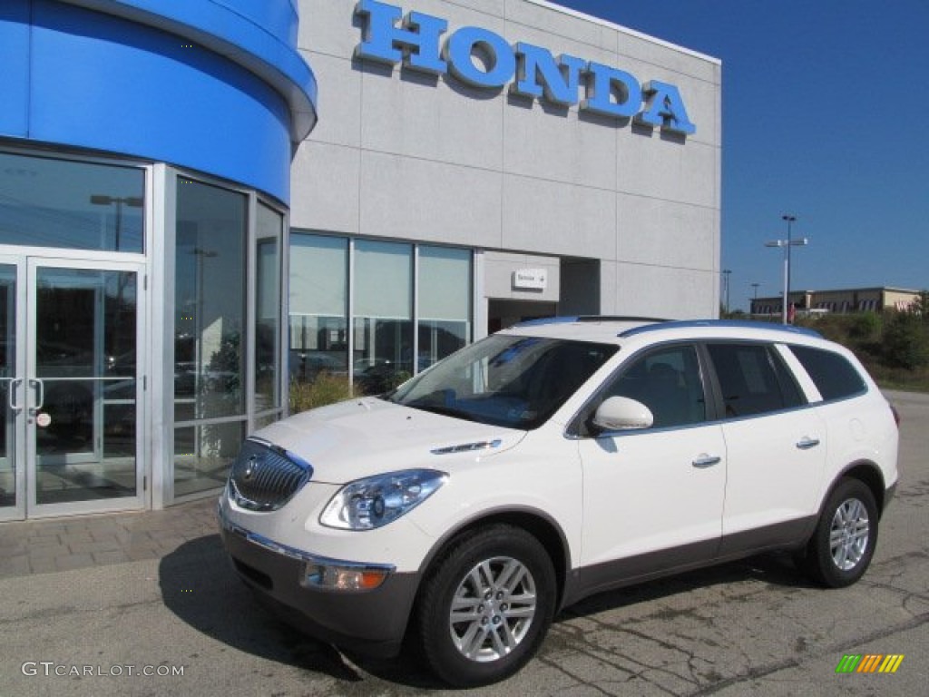 2008 Enclave CX AWD - White Opal / Cashmere/Cocoa photo #1