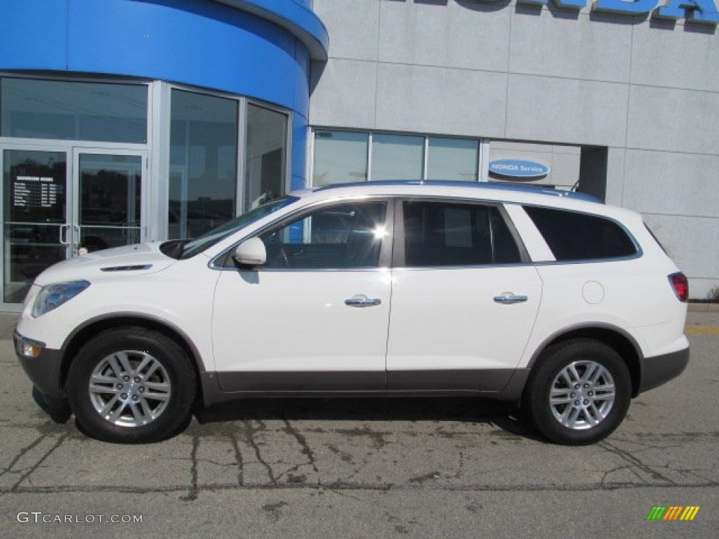 2008 Enclave CX AWD - White Opal / Cashmere/Cocoa photo #3