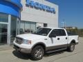 2005 Oxford White Ford F150 Lariat SuperCrew 4x4  photo #1