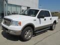 2005 Oxford White Ford F150 Lariat SuperCrew 4x4  photo #2