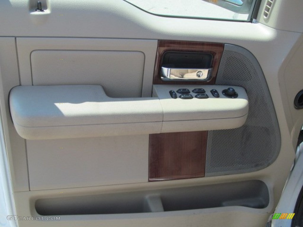 2005 F150 Lariat SuperCrew 4x4 - Oxford White / Tan photo #16