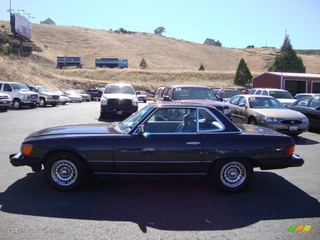 1985 SL Class 380 SL Roadster - Anthracite Grey Metallic / Grey photo #4