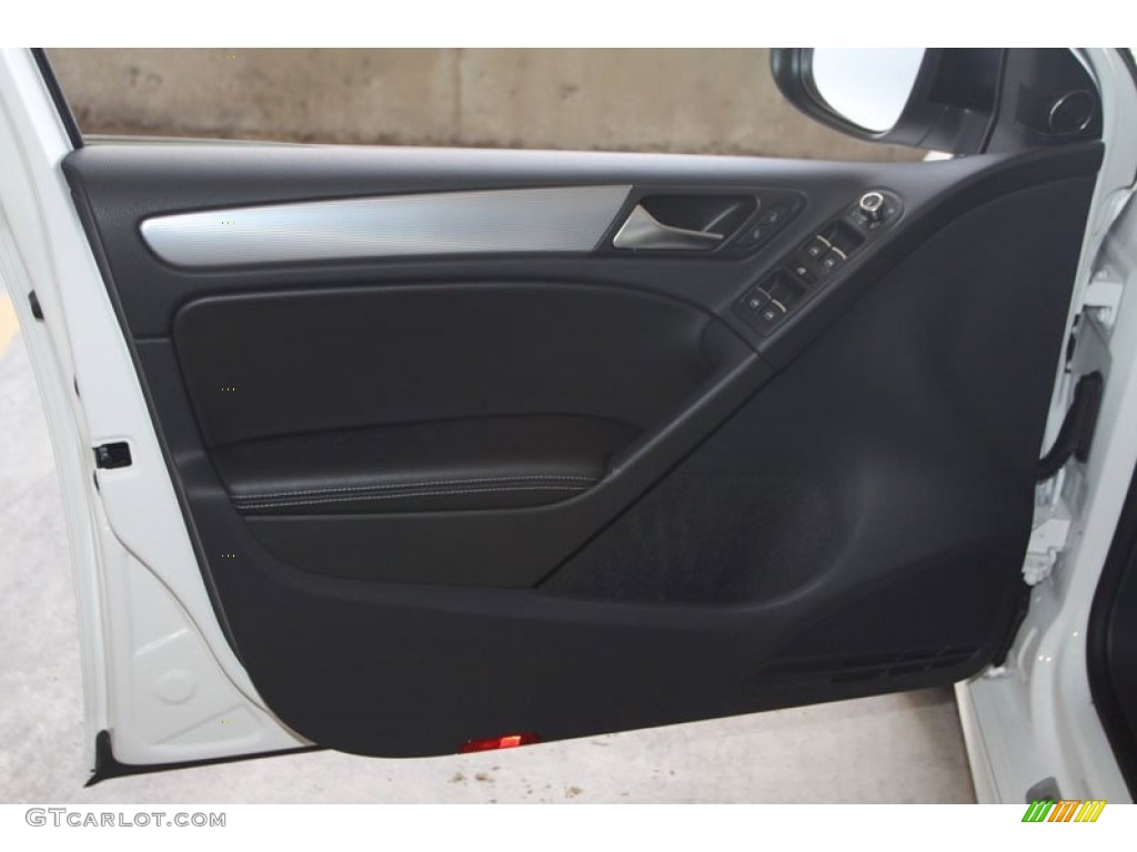 2013 Volkswagen Golf R 4 Door 4Motion Titan Black Door Panel Photo #69745705