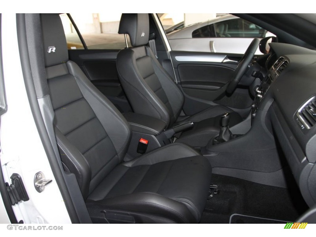 Titan Black Interior 2013 Volkswagen Golf R 4 Door 4Motion Photo #69745819