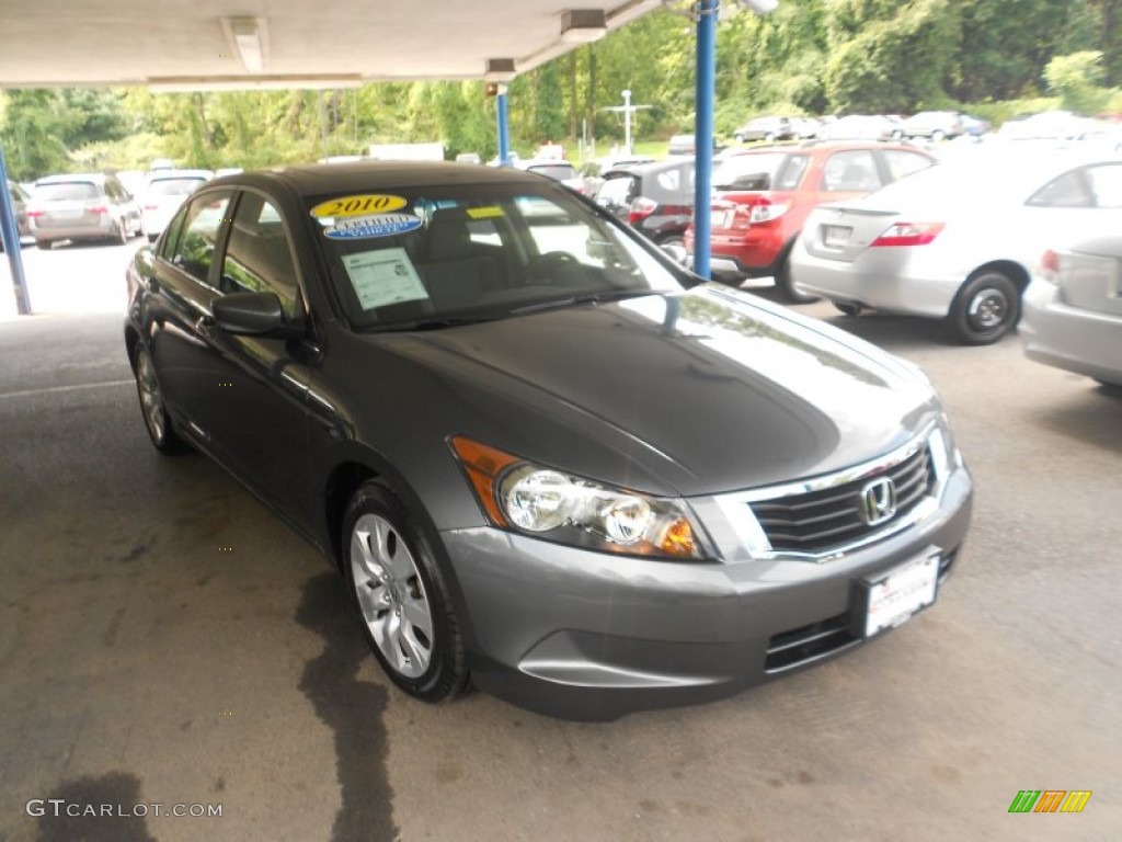 2010 Accord EX Sedan - Polished Metal Metallic / Black photo #1