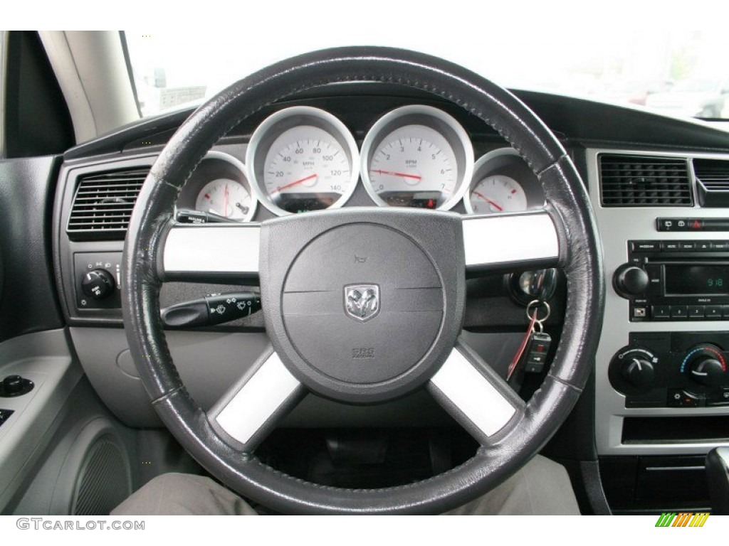 2007 Dodge Magnum SXT Dark Slate Gray/Light Graystone Steering Wheel Photo #69749131